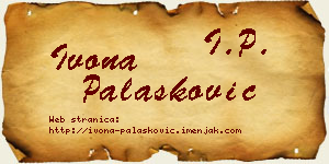 Ivona Palasković vizit kartica
